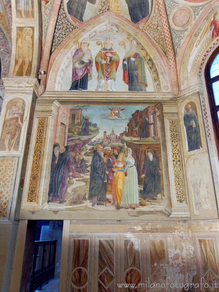 Milano - Parete sinistra della Cappella Obiano nella Chiesa di San Pietro in Gessate